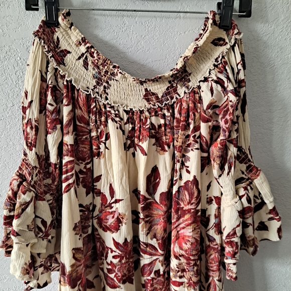 Miss Me Red Floral Casual Wear Dress - Picture 2 of 8